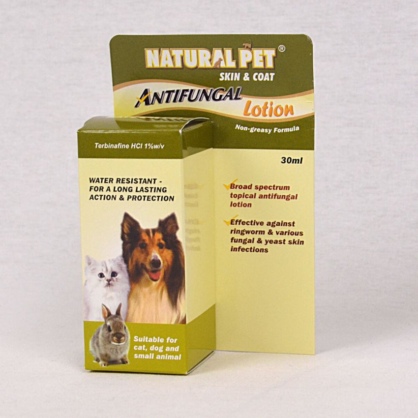 NATURALPET Skin and Coat Antifungal Lotion 30ml Grooming Medicated Care Natural Pet 