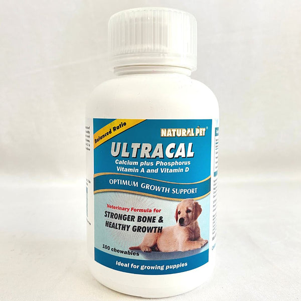 NATURALPET Ultracal Calcium 100 Tab Pet Vitamin and Supplement Natural Pet 