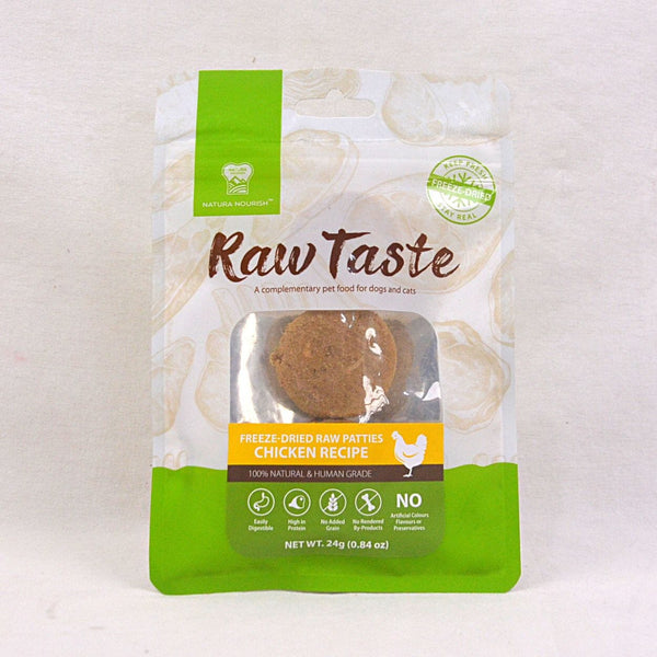 NATURANOURISH Makanan Anjing Raw Taste Dried Chicken Recipe 24g Dog Snack Natura Nourish 