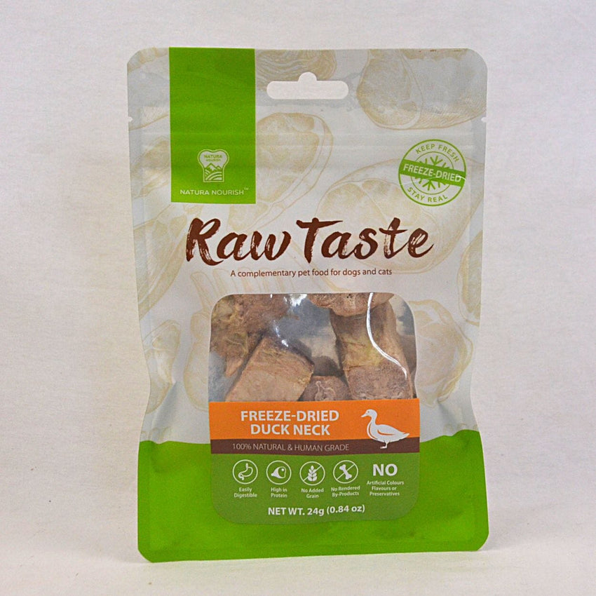 NATURANOURISH Raw Taste Freeze Dried Duck Neck 24gr Hobi & Koleksi > Perawatan Hewan > Makanan & Vitamin Hewan Pet Republic Indonesia 