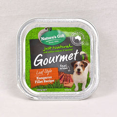 NATURE'S Gift Gourmet Loaf Style Kangaroo Fillet 100gr Dog Food Wet Nature's Gift 