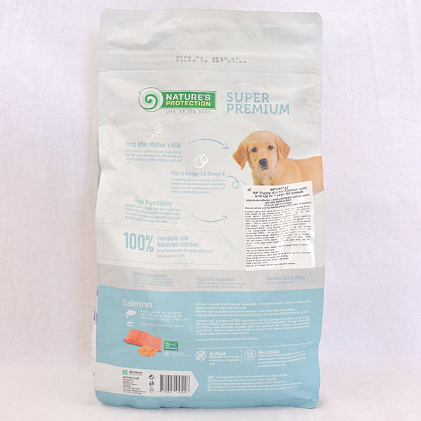 NATURESPROTECTION Puppy Starter Salmon with Krill All Breed Dog Food Dry Natures Protection 