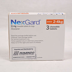 NEXGARD Flea and Tick Chewable Tablets 2-4kg 1pcs Pet Vitamin and Supplement Zoetis 