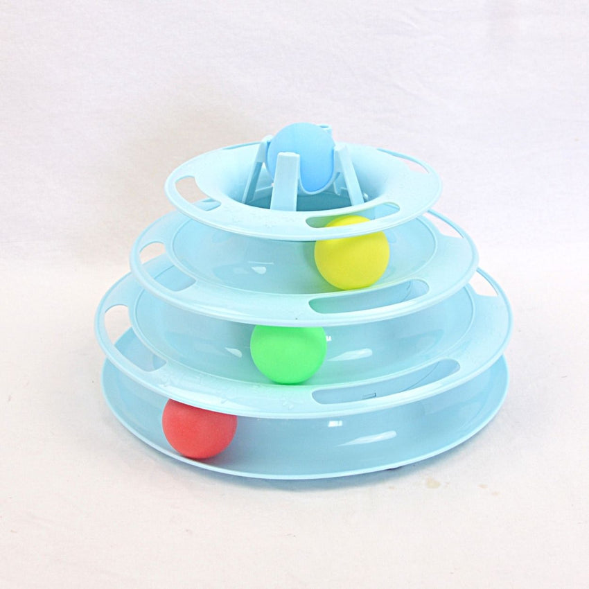 NOONA Tower Cat Circular Toy Cat Toy Noona Blue 