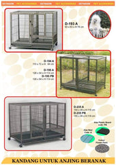 OCTAGON D195A Kandang Anjing BREEDING Cage 126x94x114cm Dog Cage Pet Republic Indonesia 