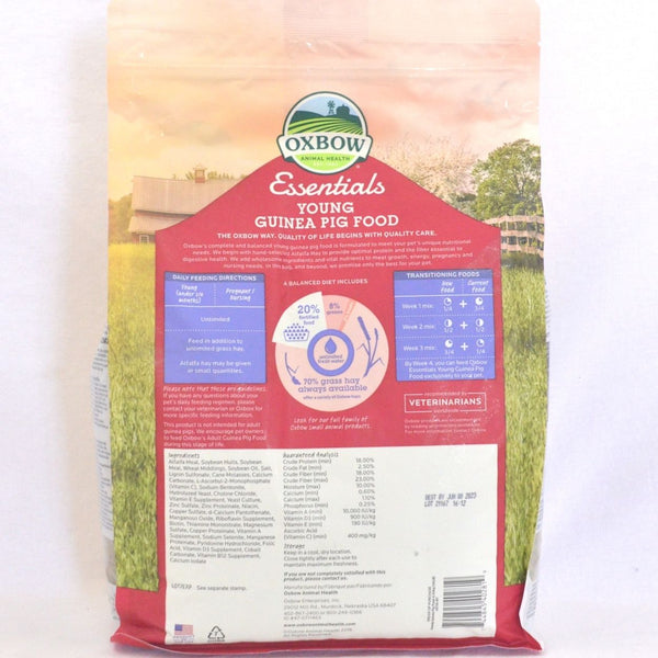 OXBOW Cavy Performance Young 4.5kg Small Animal Food Oxbow 