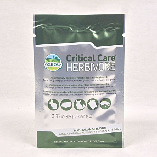 OXBOW Critical Care Herbivore Natural Anise Flavor 36g Small Animal Supplement Oxbow 