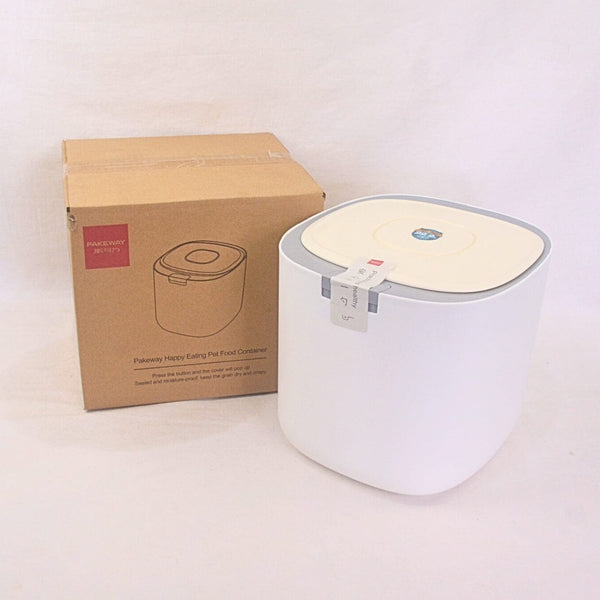 PAKEWAY Pet Food Container 5kg Food Dispenser Pakeway White Grey 
