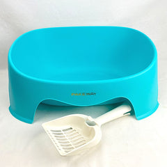 PAKEWAY TomCat Cat Toilet Tray And Cattery Cat Sanitation Tom Cat Blue 