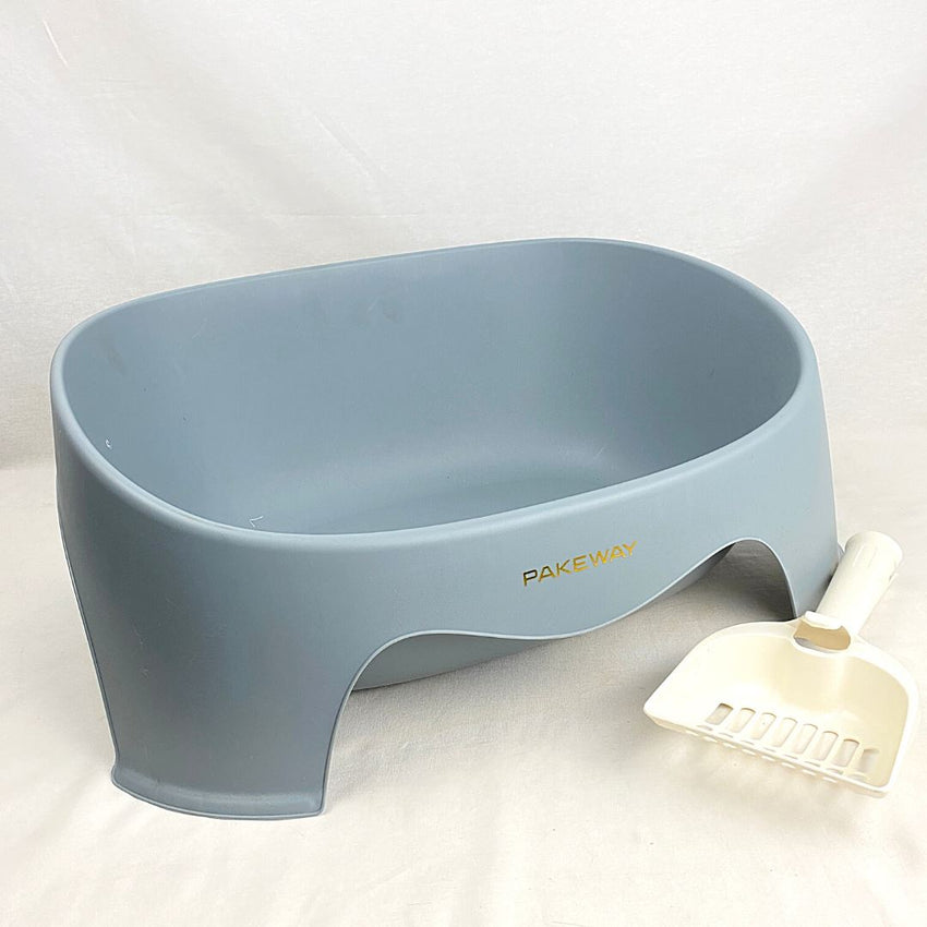 PAKEWAY TomCat Cat Toilet Tray And Cattery Cat Sanitation Tom Cat Grey 