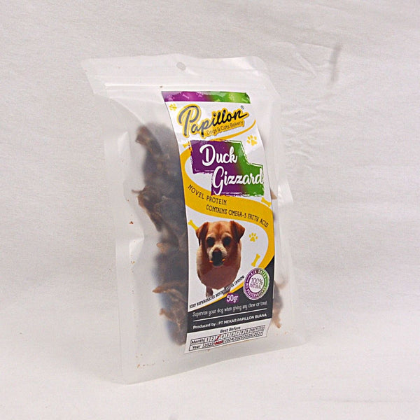 PAPILLON Duck Gizzard 50g Dog Snack Papillon 