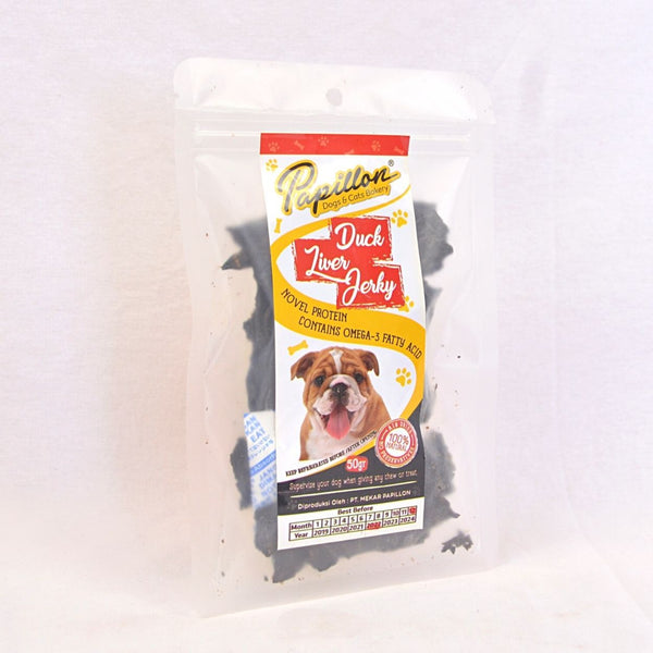 PAPILLON Duck Liver Jerky 50gr Dog Snack Papillon 