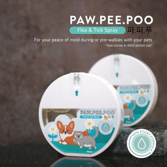 PAWPEEPOO Anti Kutu Anjing Flea and Tick Spray 40ml Grooming Pet Care Pawpeepoo 