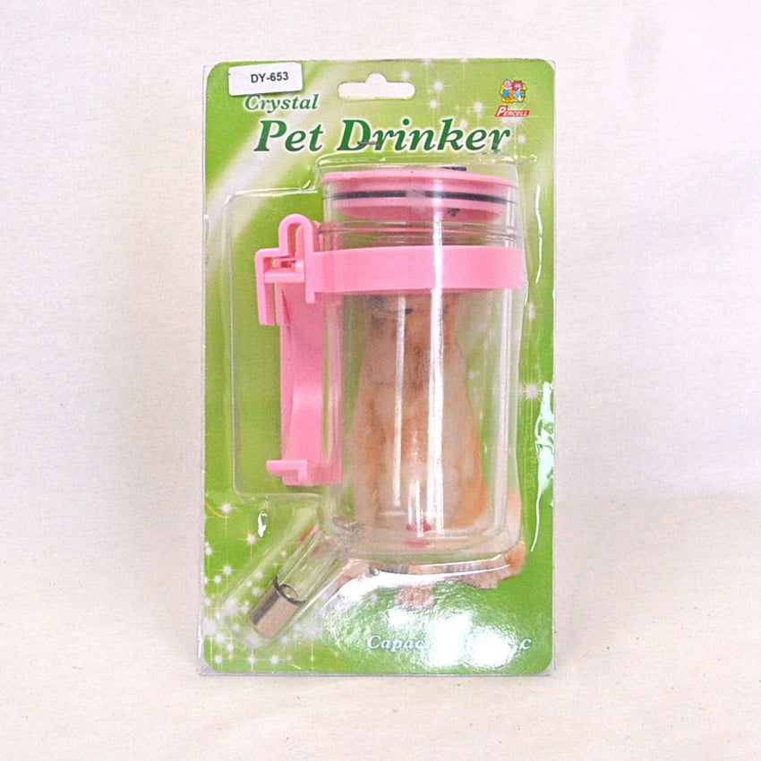PERCELL DY653 Crystal Pet Drinker 450ml Pet Drinking Percell Pink 