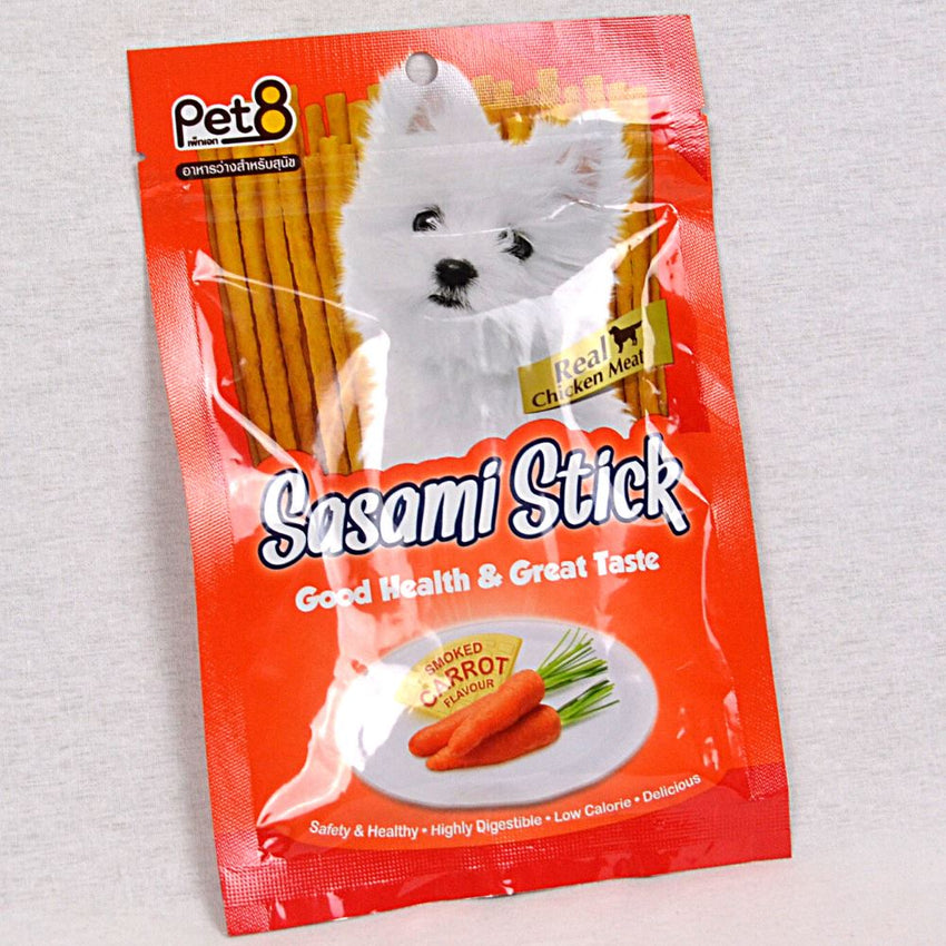 PET8 Sasami Stick Smoked Carrot 75gr Dog Snack Pet8 