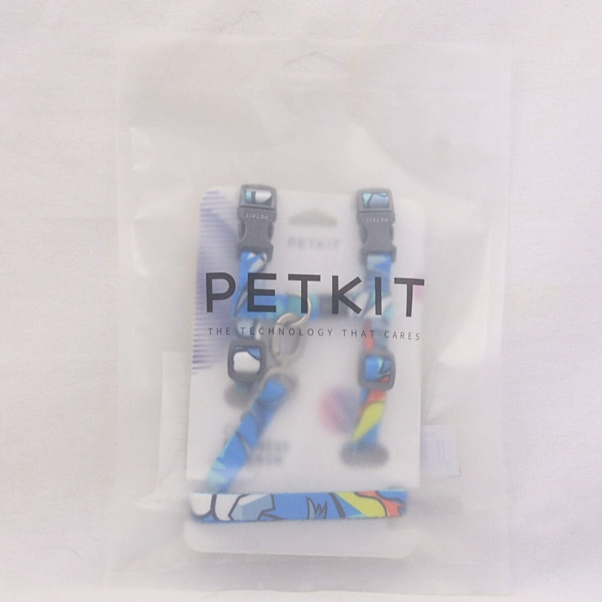 PETKIT Harness Kucing Cat Harness Leash Pet Collar and Leash PETKIT Blue 