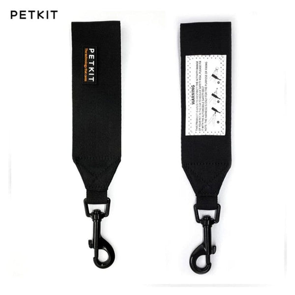 PETKIT Tali Anjing Pengaman Car Seatbelt Black Pet Collar and Leash Petkit 