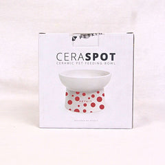 PETKIT Tempat Makan Ceramic PolkaDot Bowl Red Dot Pet Bowl PETKIT 