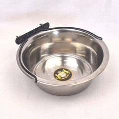PETOPIA BOWL08 Stainless Steel Bowl With Hanger 29.5 x 9.5 cm Pet Bowl Octagon 