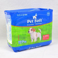 PETSOFT Male Disposable Diapers Sanitation PetSoft XS 