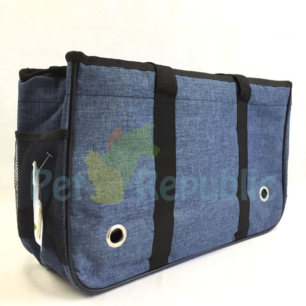PETSTRO DDP10 Bag Carrier Blue Polos (Anjing/Kucing) - Pet Republic Jakarta