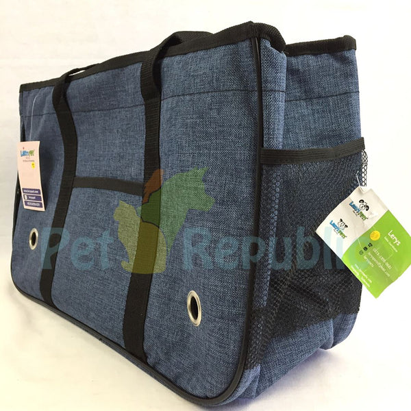 PETSTRO DDP10 Bag Carrier Blue Polos (Anjing/Kucing) - Pet Republic Jakarta