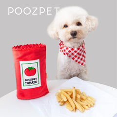 POOZPET Dog Cat Toys Tomato Ketchup Dog Toys Poozpet 