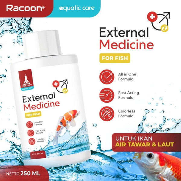 RACOON Fish External Medicine 250ml Fish Medicated Care Racoon Official 