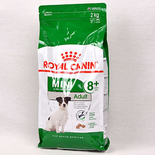 ROYALCANIN Mini Adult 8+ 2kg Dog Food Dry Royal Canin 