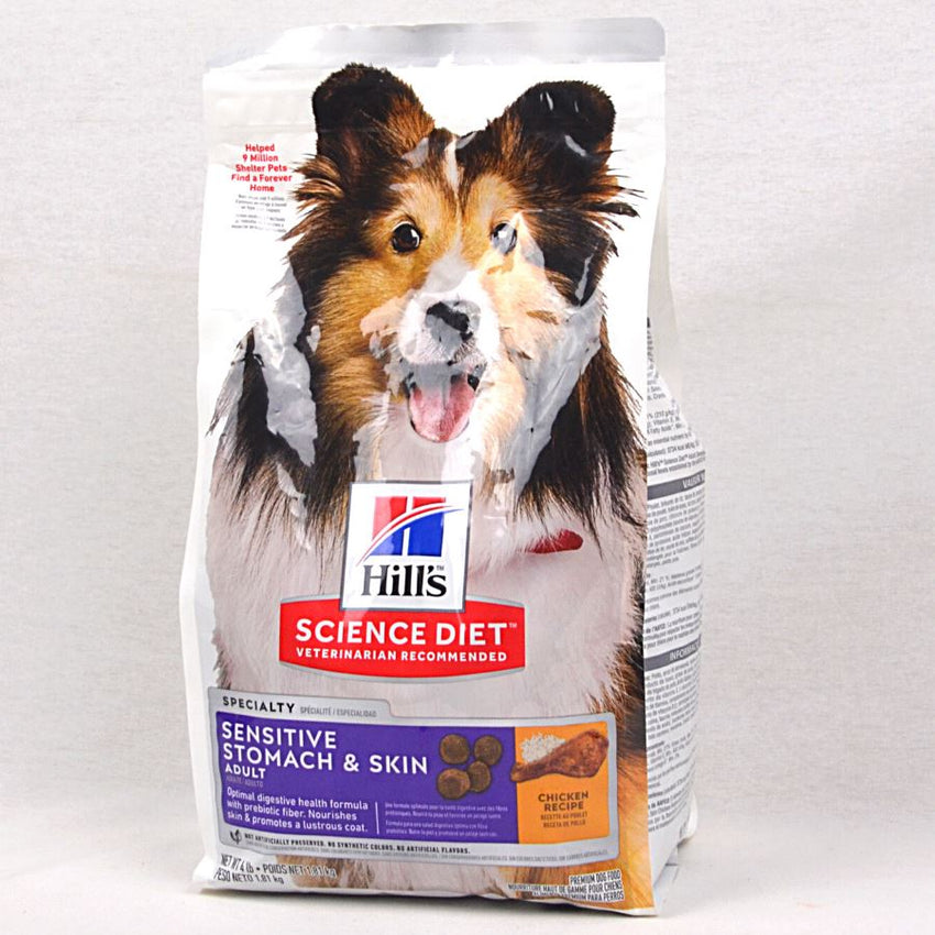 SCIENCEDIET Adult Sensitive Stomach And Skin Chicken Recipe 1,81kg Dog Food Dry Science Diet 