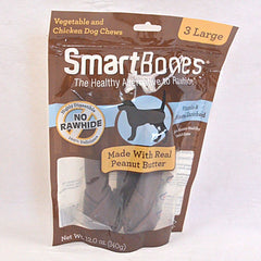 SMARTBONES Peanut Butter Large 3pcs Dog Dental Chew Smartbones 