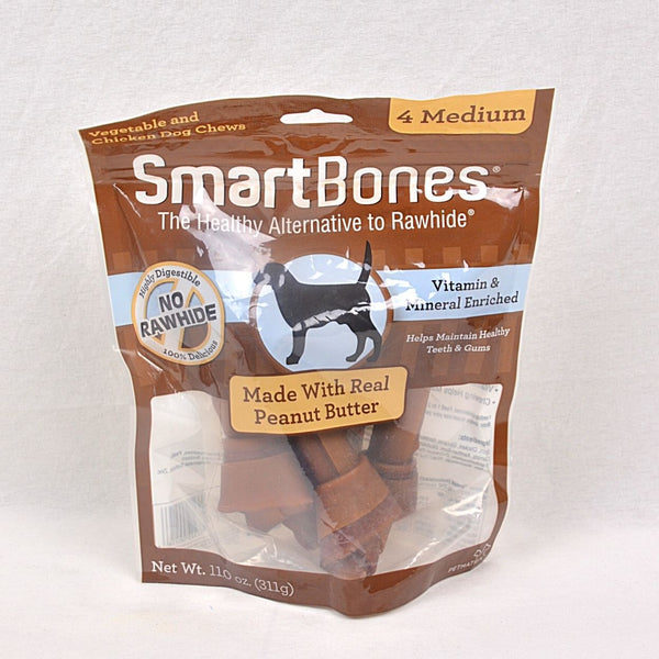 SMARTBONES Peanut Butter Medium 4 Pk Dog Dental Chew Pet Republic Jakarta 