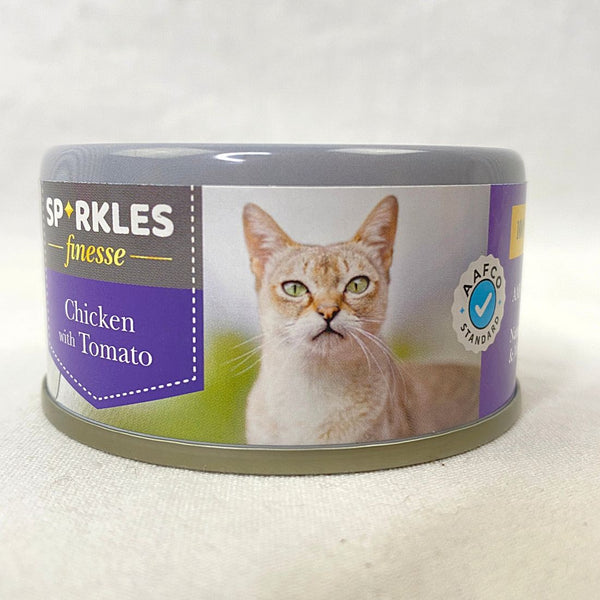 SPARKLES Finesse Canned Cat Food Chicken with Tomato 70gr Cat Food Wet Sparkles 