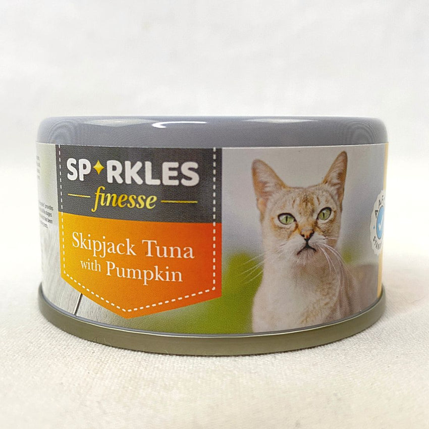 SPARKLES Finesse Canned Cat Food Skipjack Tuna with Pumpkin 70gr Cat Food Wet Sparkles 
