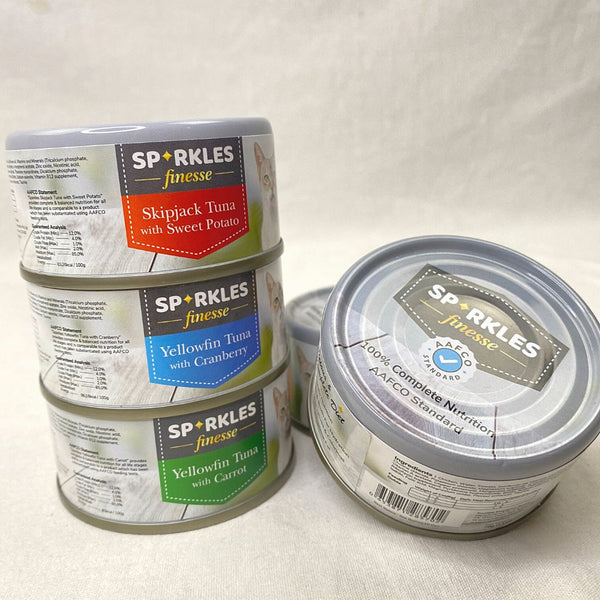 SPARKLES Finesse Canned Cat Food Skipjack Tuna with Sweet Potato 70gr Cat Food Wet Sparkles 