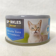 SPARKLES Finesse Canned Cat Food Yellowfin Tuna with Cranberry 70gr Cat Food Wet Sparkles 