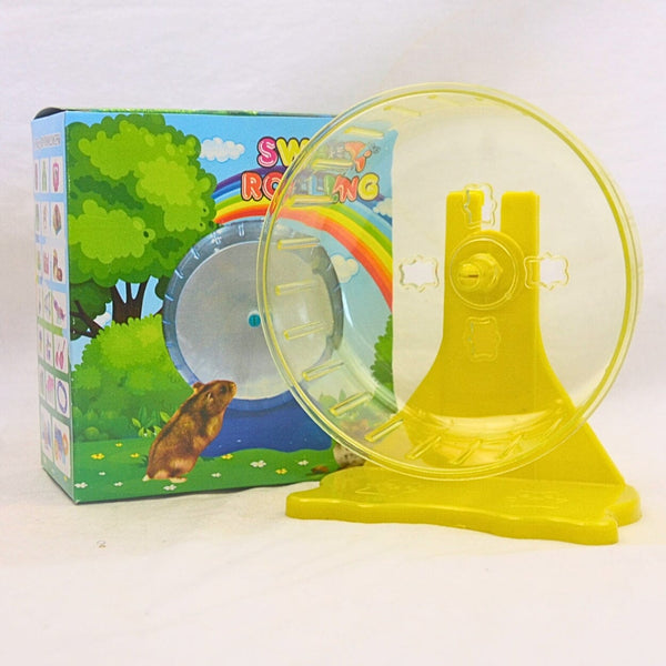 SWEET Hamster Rolling Wheel Small Animal Toy Sweet Yellow 