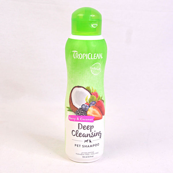 TROPICLEAN Berry and Coconut Deep Cleansing Shampoo 355ml Grooming Shampoo and Conditioner Tropiclean 