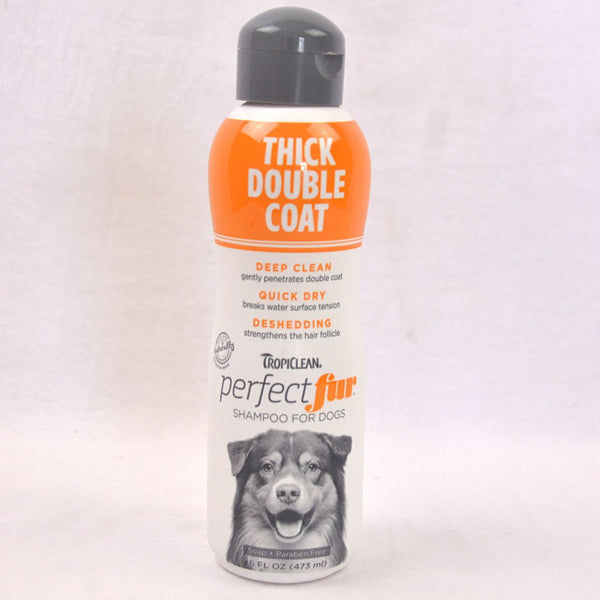 TROPICLEAN Perfect Fur Thick Double Coat Dog Shampoo 473ml Grooming Shampoo and Conditioner Tropiclean 