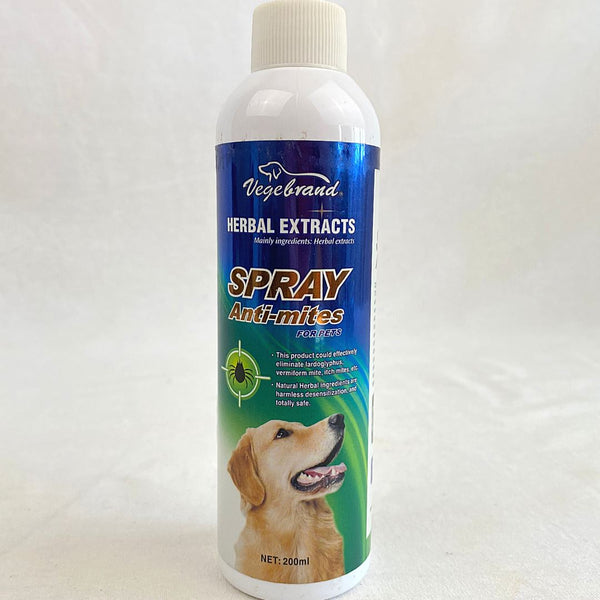 VEGEBRAND Anti Mites Spray 200ml Grooming Medicated Care Vegebrand 