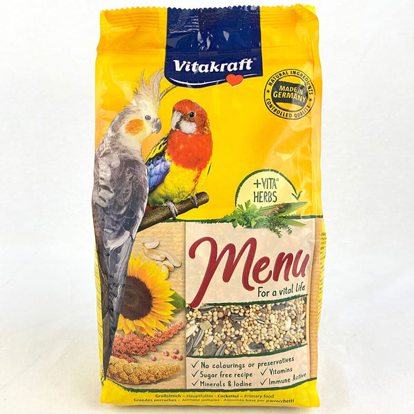 VITAKRAFT Premium Menu Cockatiels 1kg Bird Food Vitakraft 