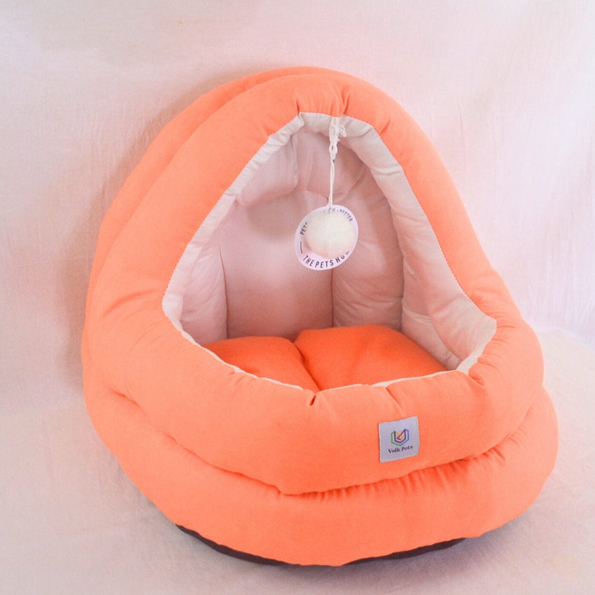 VOLKPETS Cat Bed Arturo 60 x 50 cm Pet Bed Volk Pets Orange 
