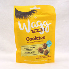 WAGG Snack Anjing Cookies Bites Peanut Butter and Banana 125gr Dog Snack Wagg 