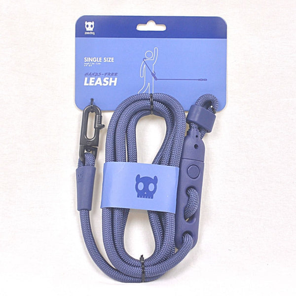 ZEEDOG Deep Blue Handsfree Leash Pet Collar and Leash Zee Dog 