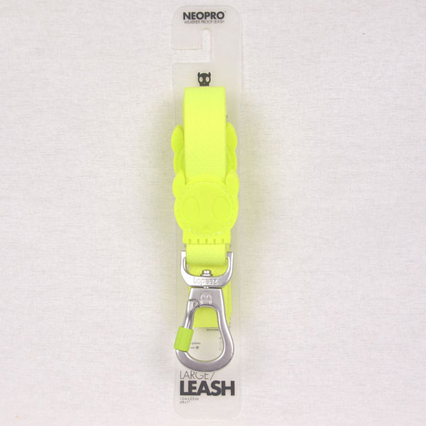 ZEEDOG Neopro Lime Leash Large Pet Collar and Leash Zee Dog 