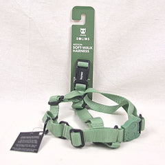 ZEEDOG Soft Walk Harness Solids Army Green Pet Collar and Leash Zee Dog Medium 