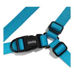 ZEEDOG Softwalk Harness Ultimate BLUE Pet Collar and Leash Zee Dog 
