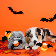 ZIPPYPAWS Zippy Burrow Halloween Spooky Gravestone Dog Toy Zippypaws 