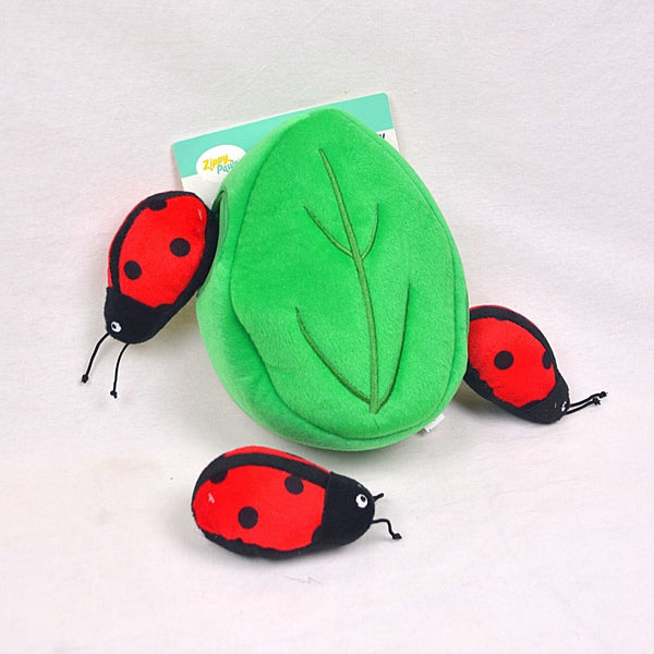 ZIPPYPAWS Zippy Burrow Lady Bugs In Leaf Dog Toy Zippypaws 